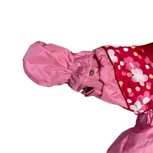 Vintage Sesame Street Zoe Pink Baby Snowsuit 12M Fur Hood Mittens Booties NWOT - Picture 3 of 10